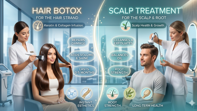 Hair Botox vs Scalp Treatment